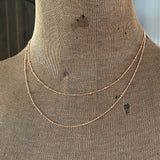 Bead Chain Necklace in Rose Gold