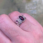 NEW Black Opal Stacking Ring in Berry