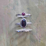 NEW Black Opal Stacking Ring in Cherry