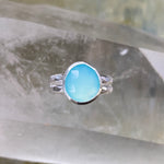NEW Chalcedony Split Band Ring