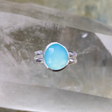 NEW Chalcedony Split Band Ring