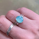 NEW Chalcedony Split Band Ring