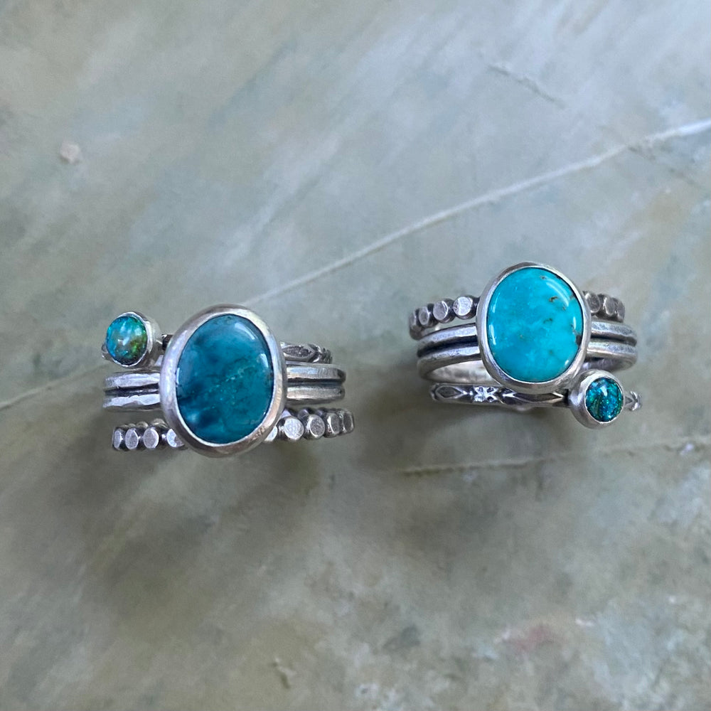 NEW Cerulean Stacking Ring Set #1