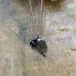 NEW Cluster Necklace in Labradorite & Spinel