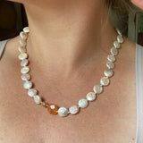NEW Sunset Daydreams Coin Pearl Necklace