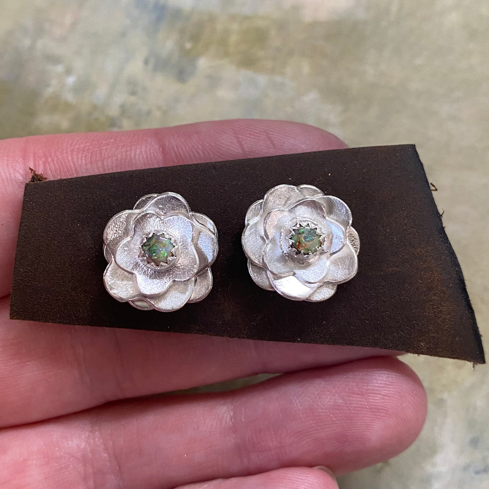 NEW Dahlia Post Earrings in Sage