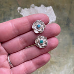 Dahlia Post Earrings in Turquoise Opal