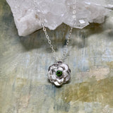 NEW Dahlia Flower Necklace in Green