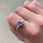 NEW Frieze Solitaire Ring with Tanzanite