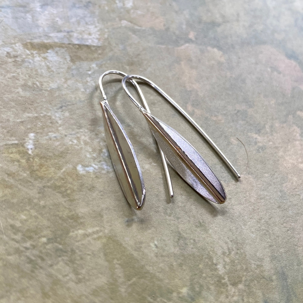 Feather Leaf Earrings - Two Sizes!