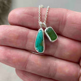 NEW Integral Charm Necklace with Turquoise and Chrysoprase