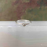 Mini Pearl Solitaire Ring