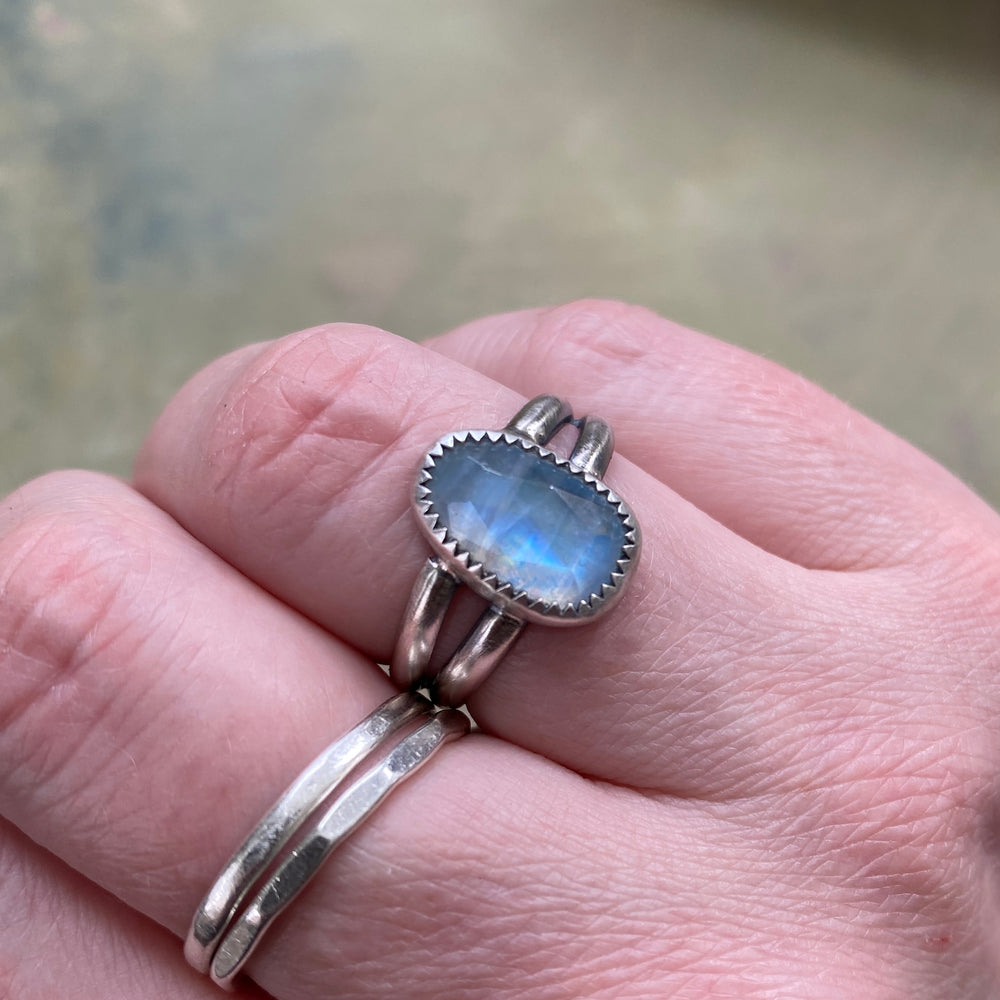 NEW Rainbow Moonstone Ring