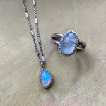 NEW Rainbow Moonstone Ring