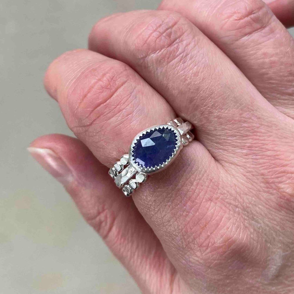 NEW Multifaceted Ring with Tanzanite
