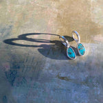 NEW Huggie Hoop Earring with Nacozari Turquoise