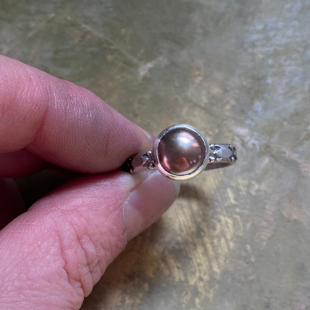 NEW Pearl Ring in Saffron