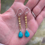 NEW Rain Chain Earring in Turquoise