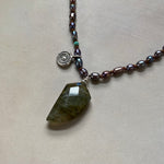 NEW Restorative Necklace with Freshwater Pearls & Labradorite