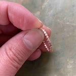 Bubble Single Stackable Ring in Rose Gold Fill