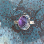 Fluorite Solitaire Ring