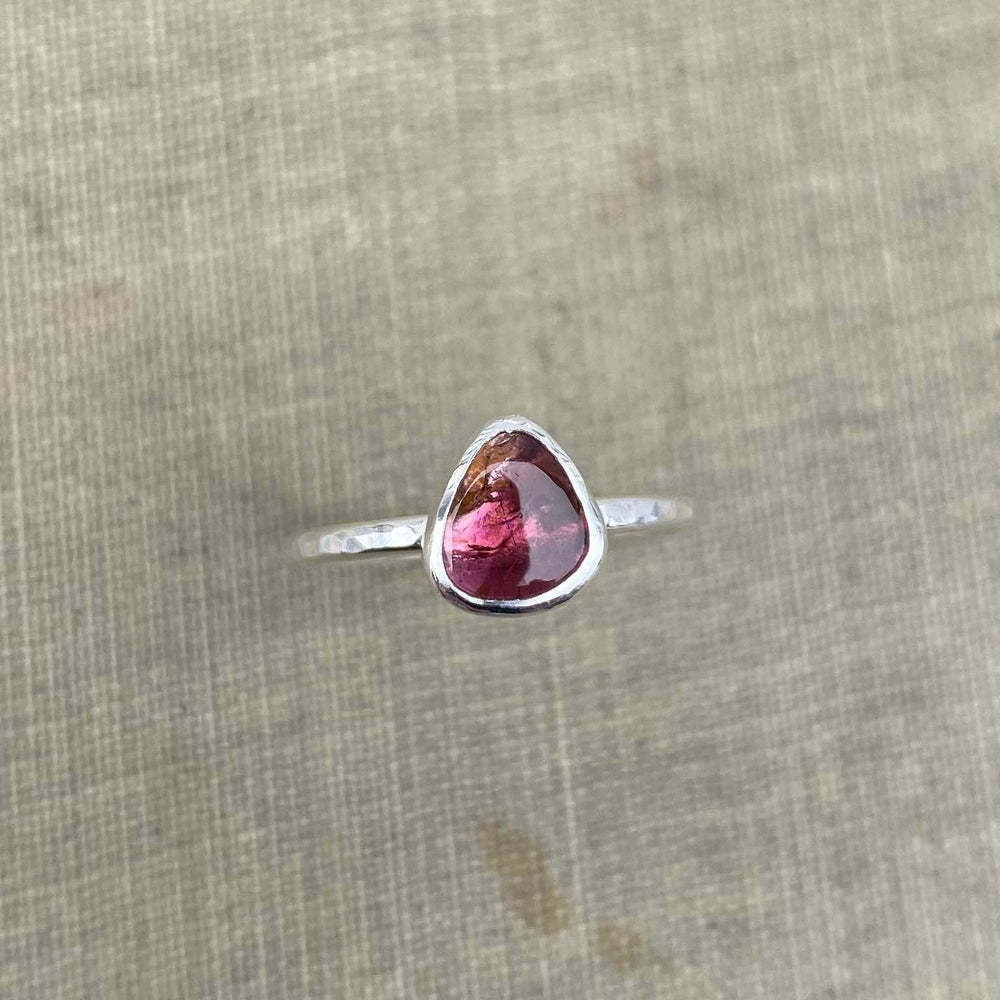 NEW Gem Drop Solitaire Tourmaline Ring in Mulberry
