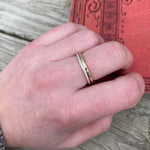Gold Fill Hammered Single Stackable Ring