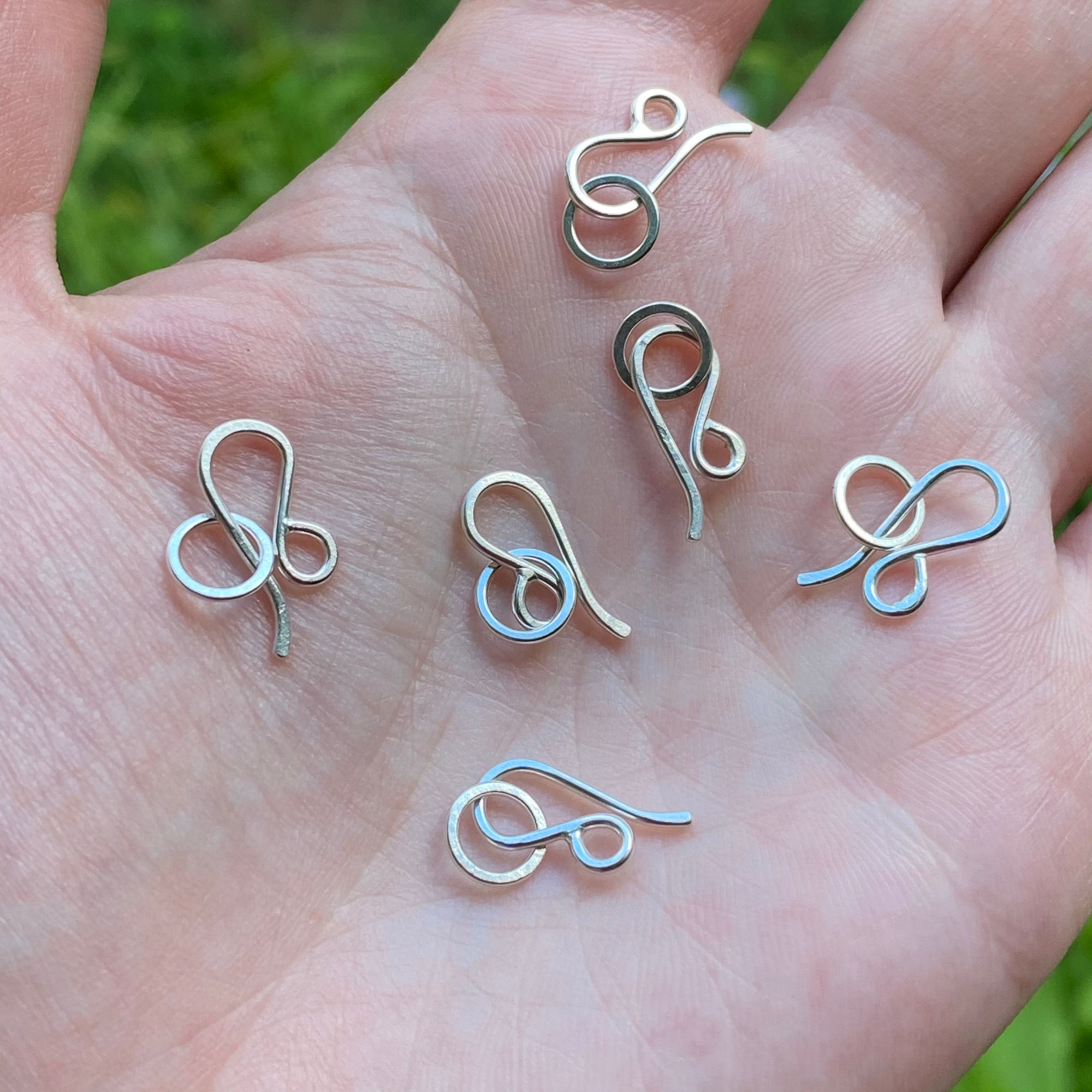 Sterling Silver Hook and Eye Clasps, Hook Clasp for Jewelry