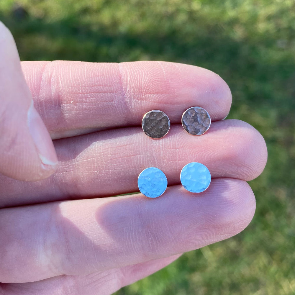 Mini Moon Post Earrings