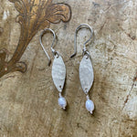 Lure Dangle Earrings in Pearl
