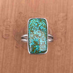 NEW Red Web Turquoise Solitaire Ring