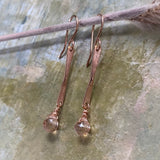 Sticks & Stones Dangle Earring in Peach Zircon